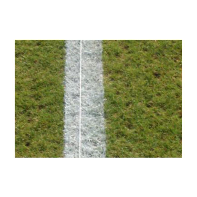 White durable athletic field lines even after thinned with water.