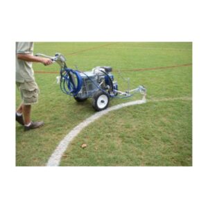 Field paint soccer fields painting airless electric battery stripers.