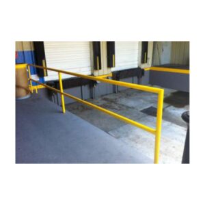 Industrial Floor With Yellow Safety Railings