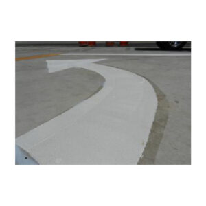 clear adhesive primer base coat for spray applied thermoplastic traffic paint.