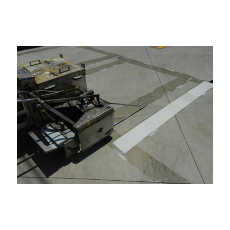application of clear primer for base coat thermoplastic hot applied traffic line marking paint lines arrows parking lots streets garage roads.