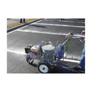 Pavement Line Striping With Plastech Wb Machine