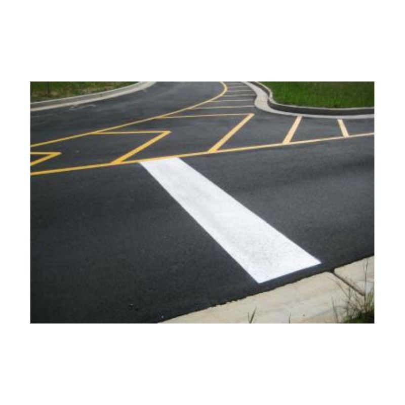 Pedestrian Crossing Painted Liquid Thermoplastic Cold Applied Paint.