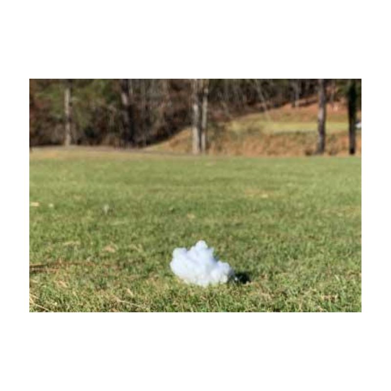 Liquid Foam To Spray Temporary Foam Blobs On Grass As Markers