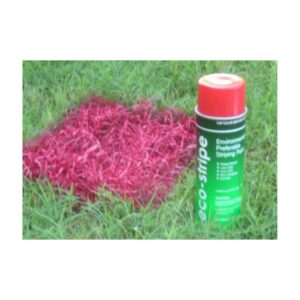 Red aerosol marking paint water based line field paint.