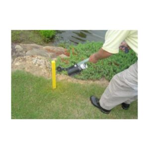 Spray yellow marking paint for golf courses.