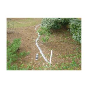 Out of bounds golf course marking white paint.