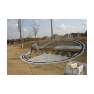 Aerosol large size soccer field marking paint.
