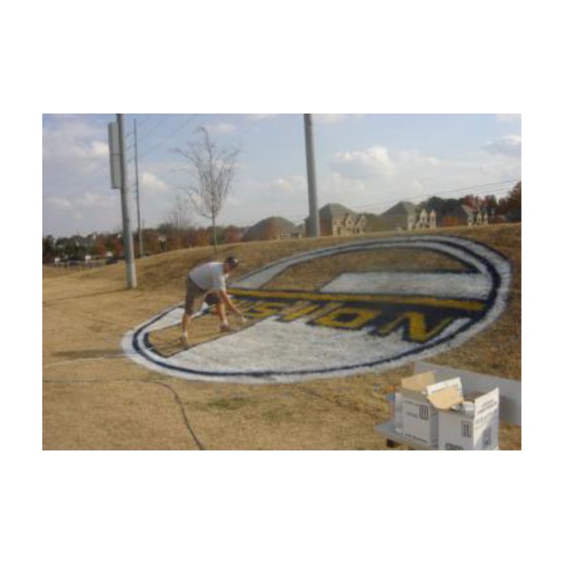 Aerosol large size soccer field marking paint.