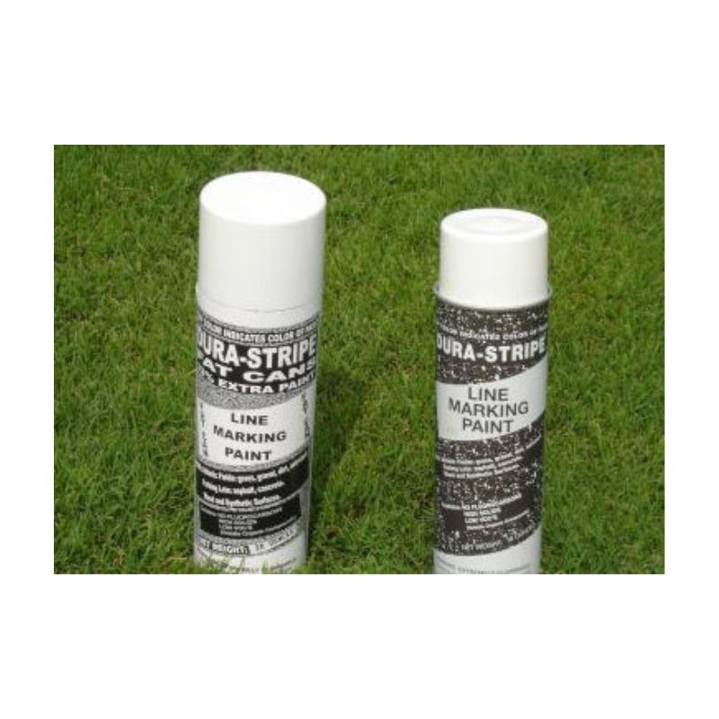 Large aerosol cans for field line marking.