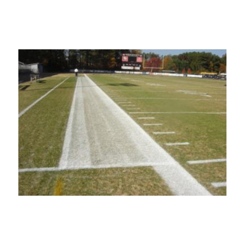 Extra bright athletic field side line marking paint.