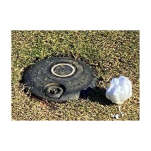 Liquid foam concentrate to spray mark areas, track zones on grass, turf.