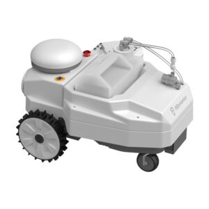 Smallest cheapest easy to move autonomous field marking robot for soccer football lacrosse baseball fields.