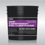 Black Container Of One-Component Polyurethane Concrete And Metal Paint