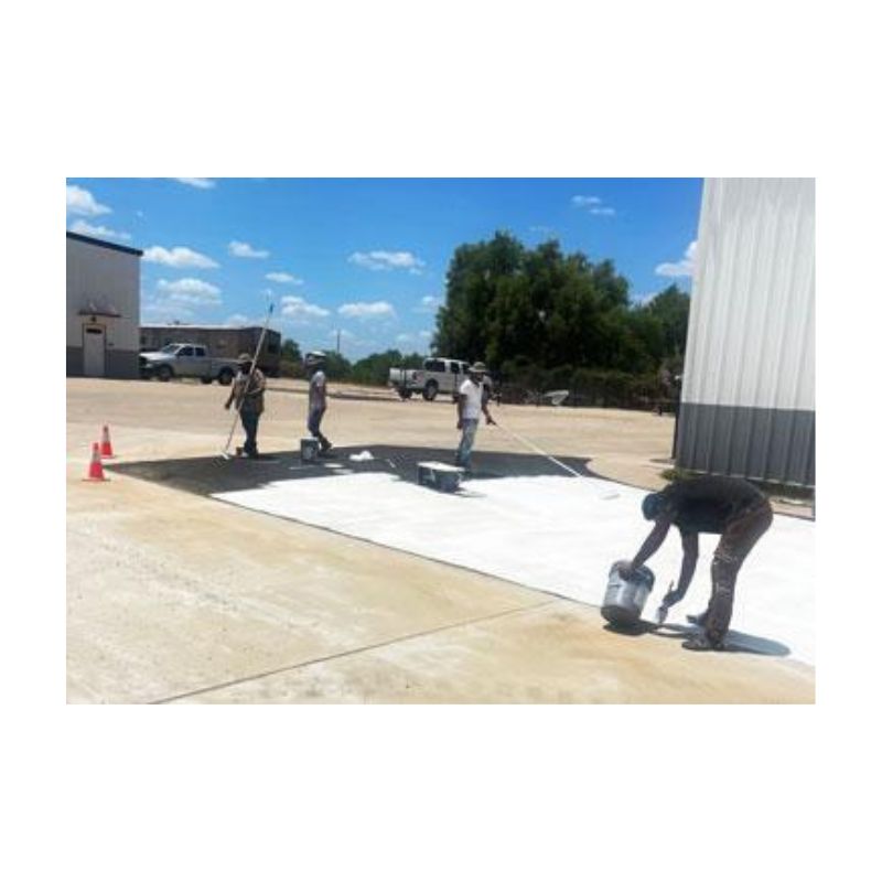 Application Of Water Base Acrylic Latex Durable Tough Coating Paint To Reduce Surface Temperature.