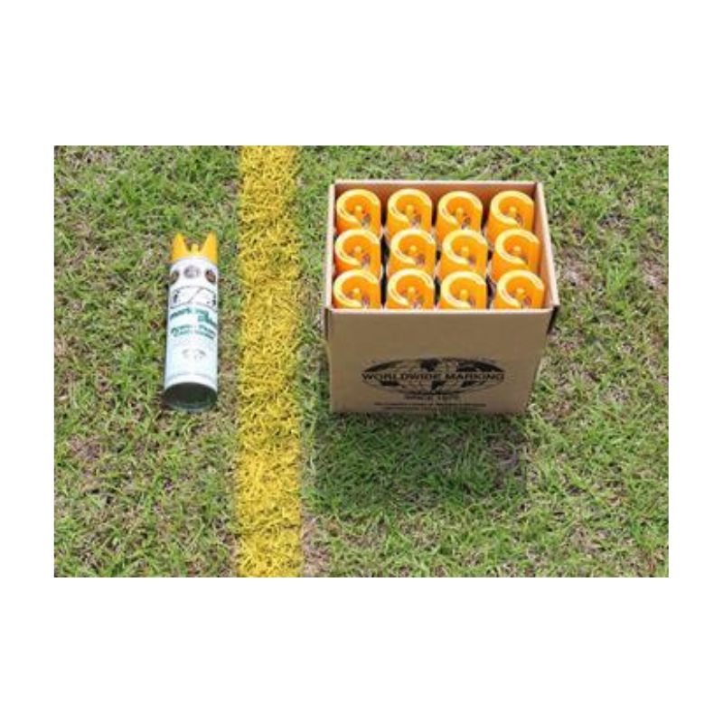 Yellow Line Marking Spray Paint Can With Box Of Cans