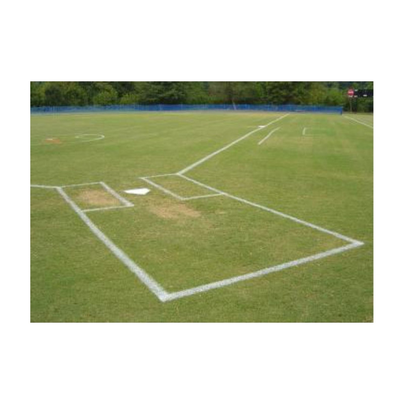 Baseball field diamond batterts box foul lines line marking paint.