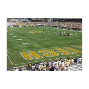 Ready to use spray field marking paint college football field.