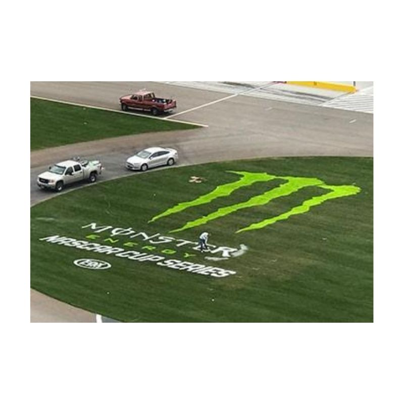 Paint stripe design plan paint application.