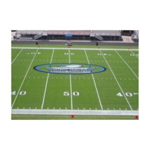 Mid field logo bright paint colors.