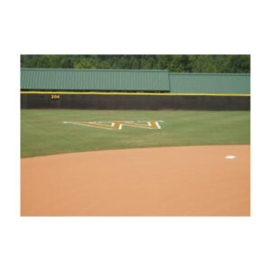Painting of baseball field.