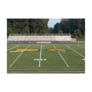 Athletic Field With Fresh White Line Striping Using Aquastripe
