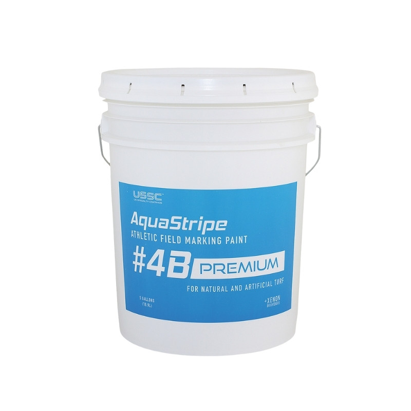Bright durable acrylic latex white colors bulk 5 gallon field marking price directly from manufacturer. Direct from US manufacturer the best quality best price athletic field marking paint.