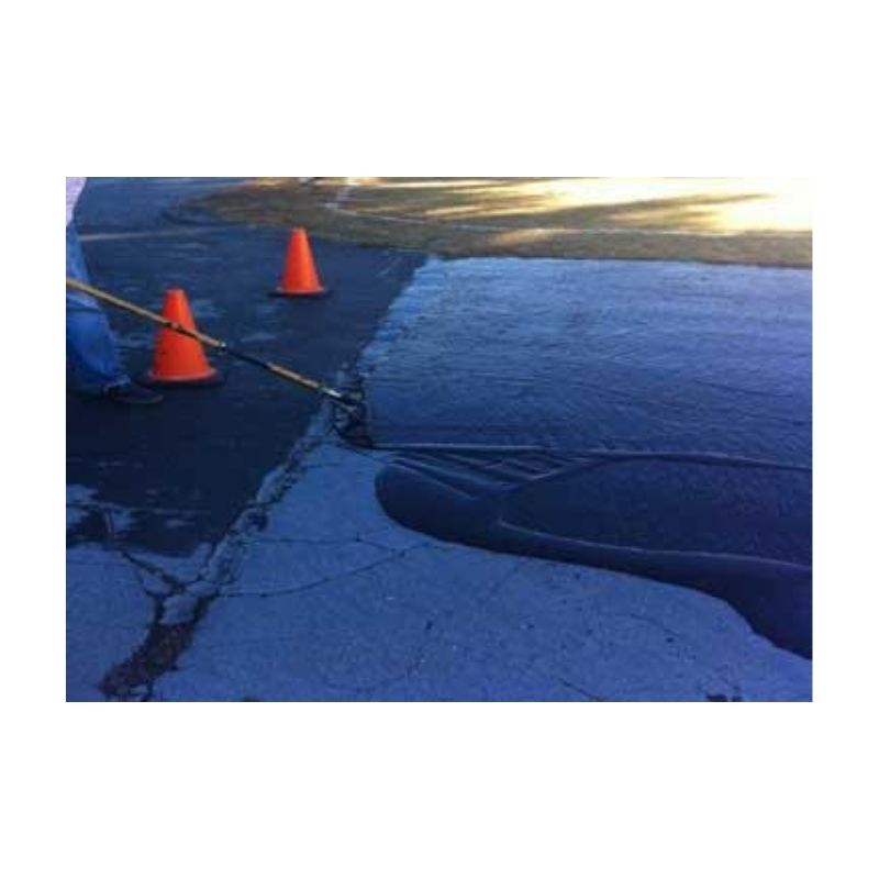 Asphalt Sealer Coating Fast Dry Fills In Fine Small Cracks.