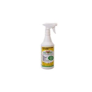 Disinfectant Spray Bottle Labeled Bac Shield On White Background