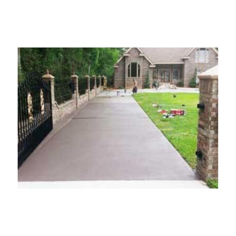 Residential Concrete Driveway Repaired Painted With Stampcrete Water Based Coating