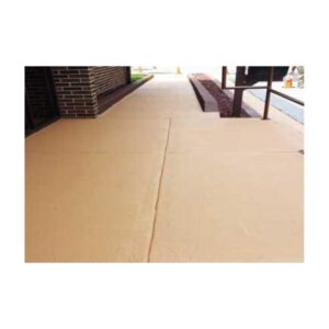 Mocha-French Roast Red Brown Color Concrete Paint Overlay Coating On Concrete Walkway