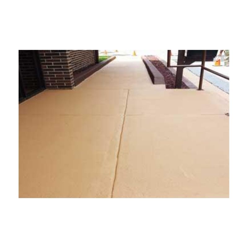 Mocha-French Roast Red Brown Color Concrete Paint Overlay Coating On Concrete Walkway