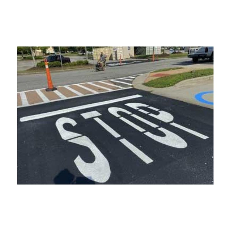 Parking Lot Line Marking Paints Custom Cut Stencils.