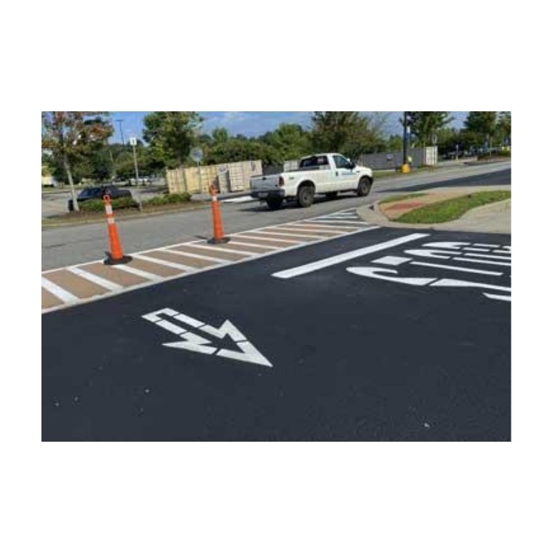 Seal Coating Will Not Bleed Through White Paint And Make It Look Brown.