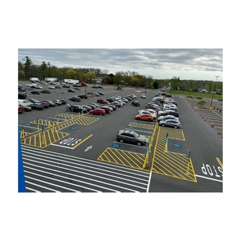 Painting Fast Dry Instant Drive Parking Lot Lines For Major Retailers In Us