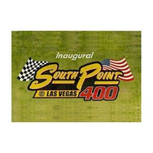 Street Power Kart Racing Logo Stencil Painted On Green Field