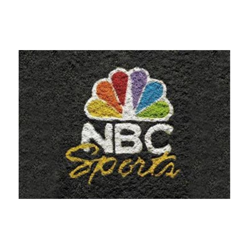 Nbc Sports Logo Painted On Asphalt Surface