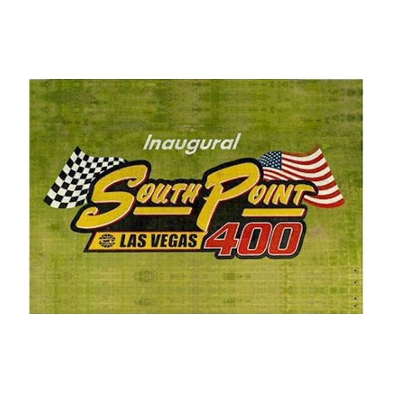 Street Power Kart Racing Logo Stencil Painted On Green Field