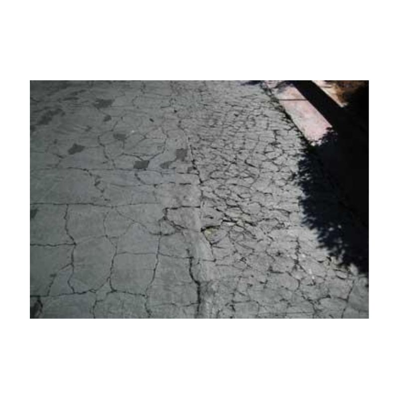 Cracked Asphalt Driveway Repair.