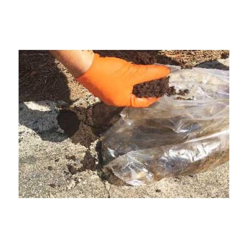 Gloves To Handle Pack Sand Polymer Mixture To Patch Broken Damaged Concrete Curbs.