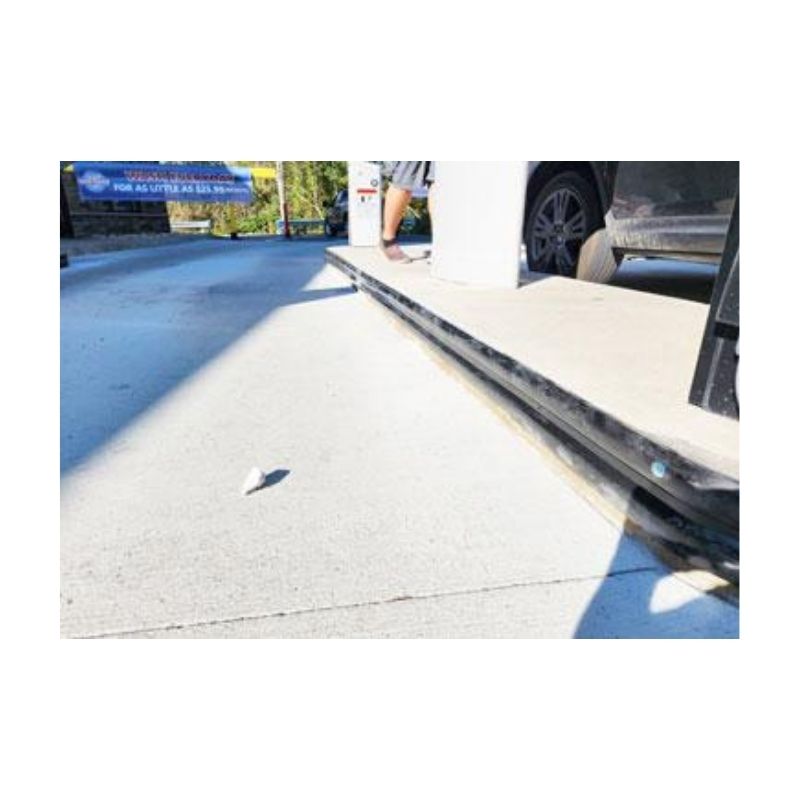 Loading Dock With Bumper Guard And Concrete Edge