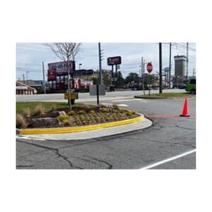 Concrete Curb Protection.