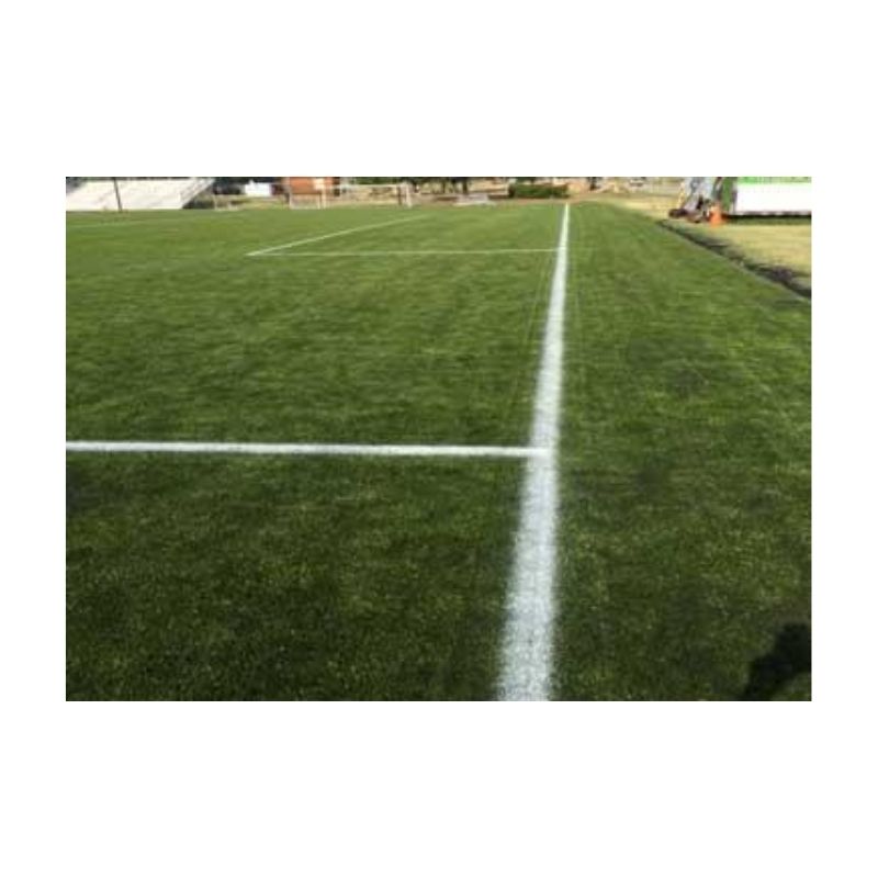 Aerosol line marking permanent paint lining painting synthetic turf athletic soccer field lines.