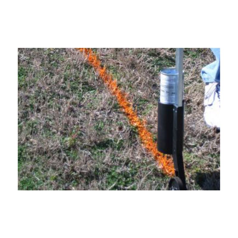 Water based fluorescent orange aerosol marking paint.