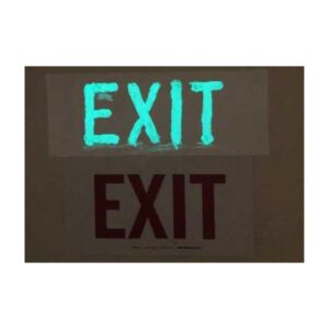 Glow In Dark Suctom Cut Stencil Exit Sign Coating System.