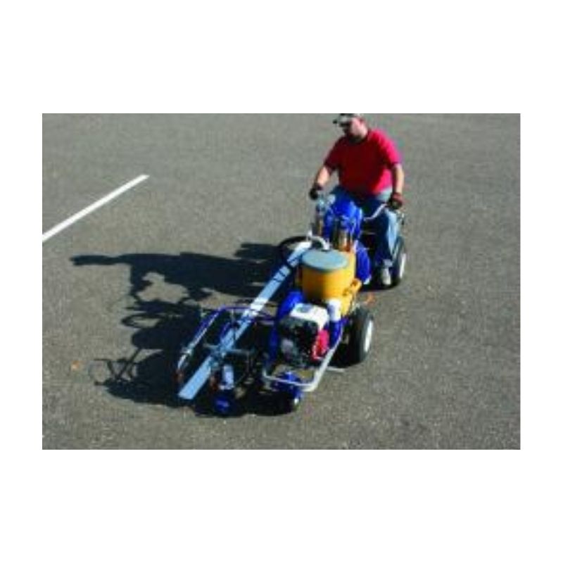 Traffic Line Marking For Large Projects Done With Graco Line Drive Striping Machine.