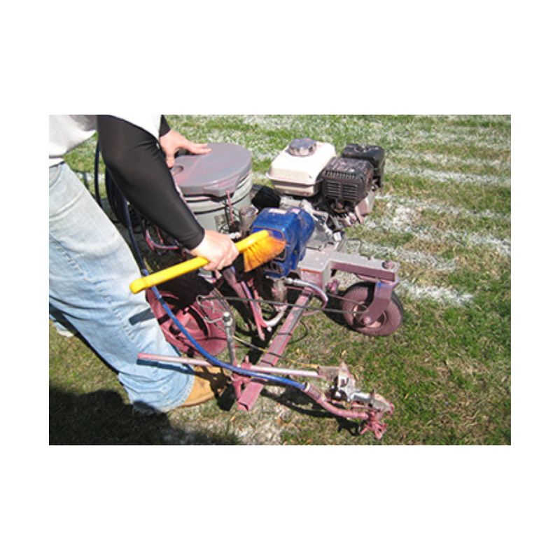 Striping Machine Being Cleaner With Machine Cleaner.