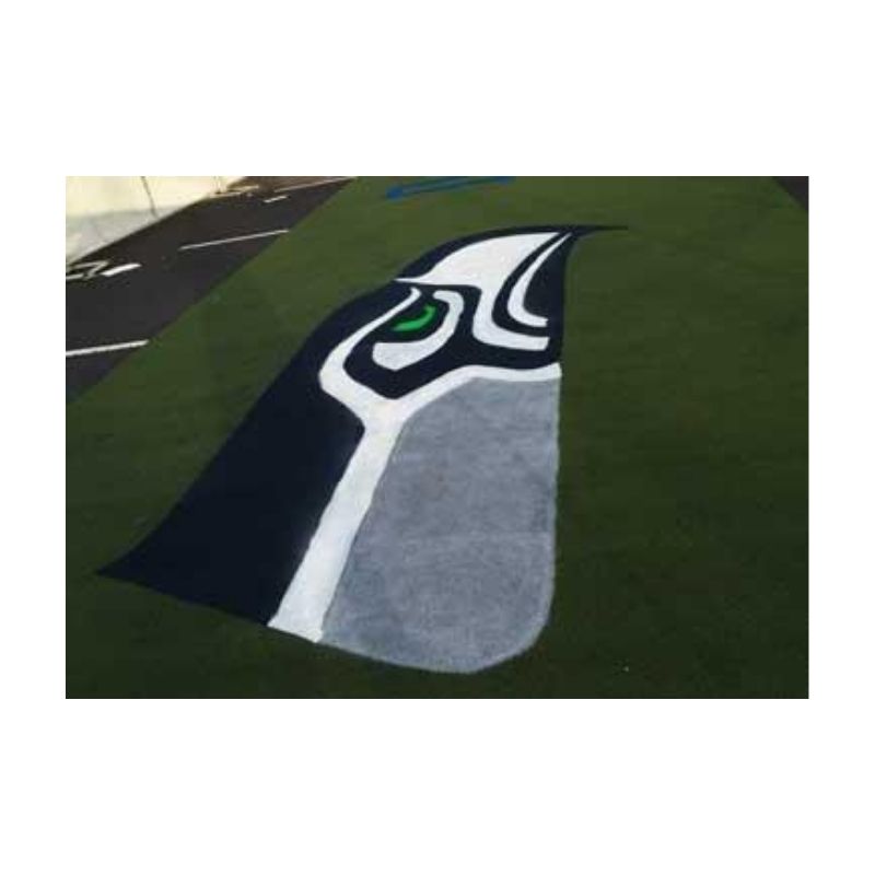 Logos Painted By Ussc Crew For 2015 Superbowl Party.