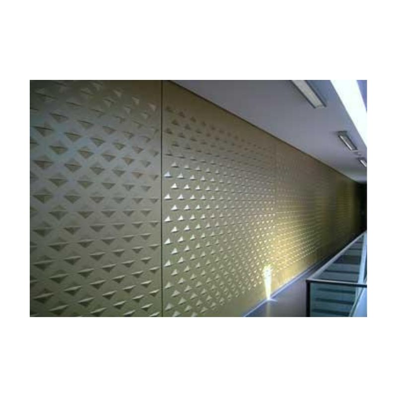Interior Industrial Wall Coated With Lithium Metal Finish