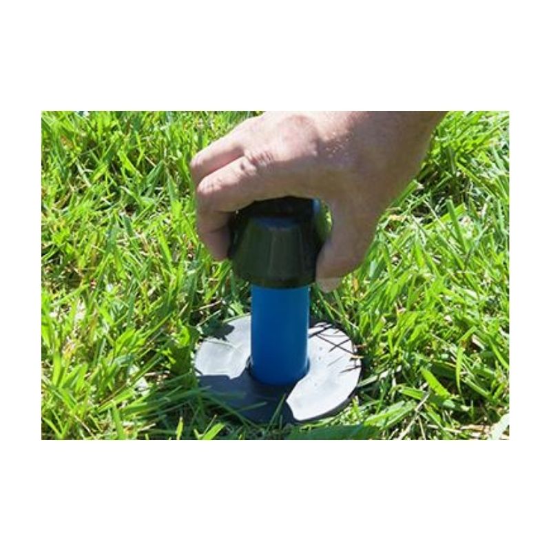 Ground Marker Installed Flush To Ground Level.